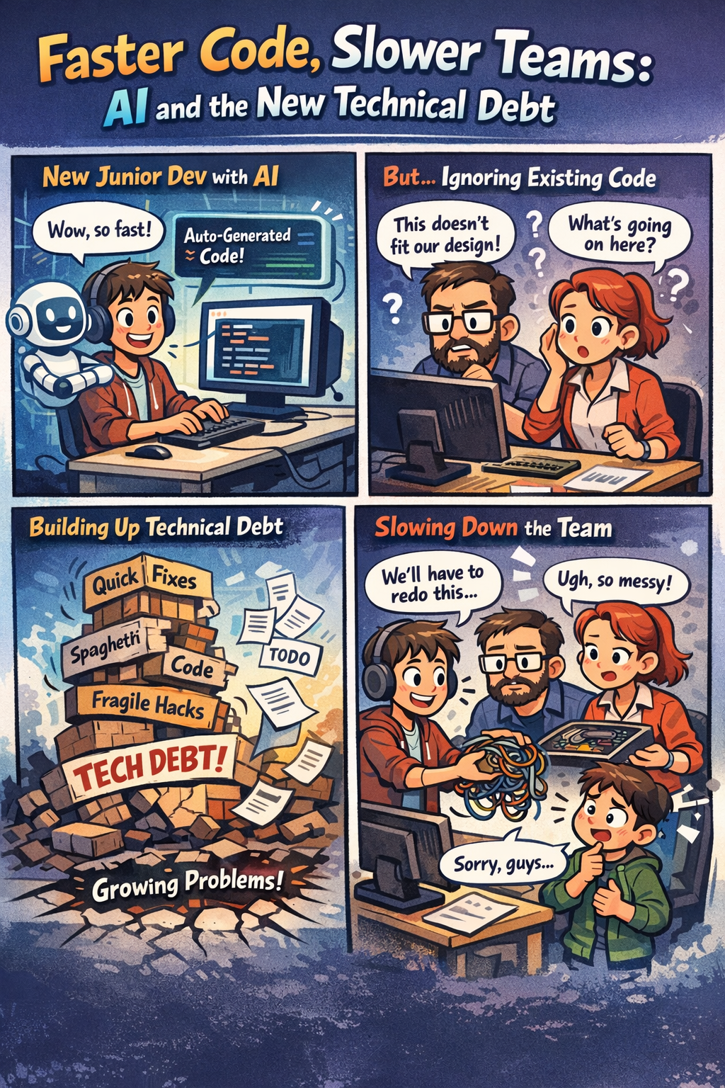 AI Makes Code Faster, and Technical Debt Deeper for Teams