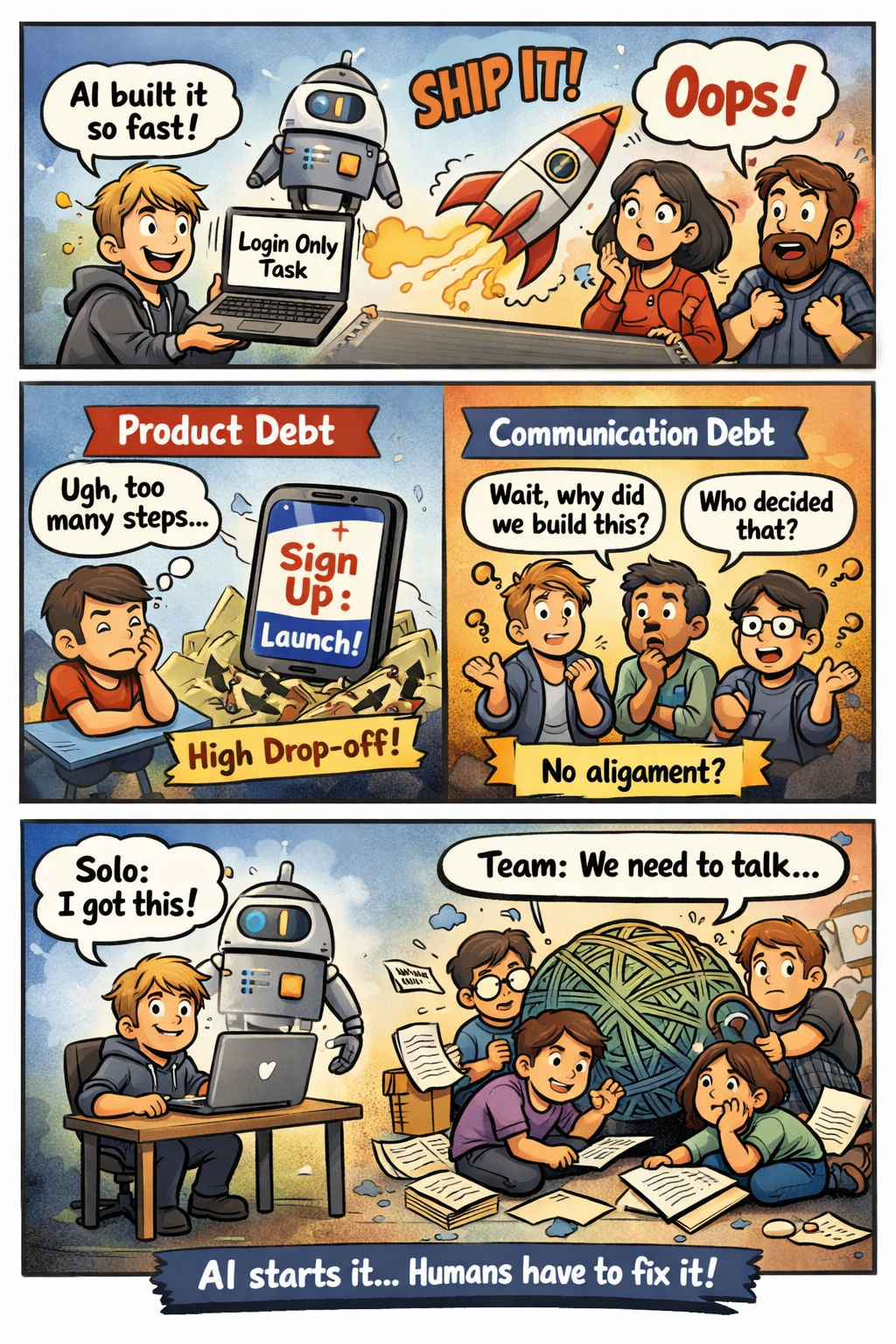 When AI Ships Too Fast: The Real Debt Isn’t Only Technical