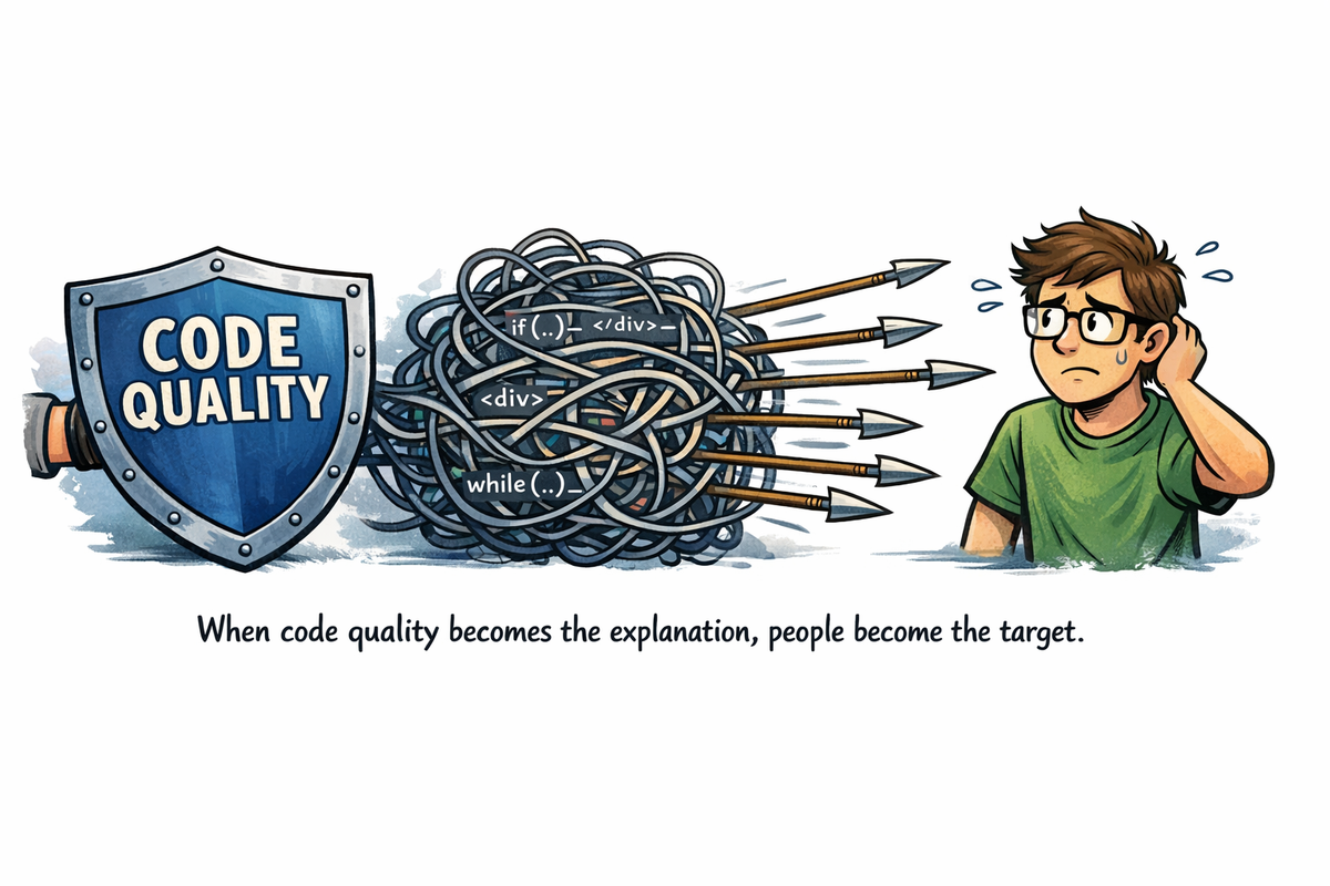 When “Code Quality” Becomes a Convenient Explanation